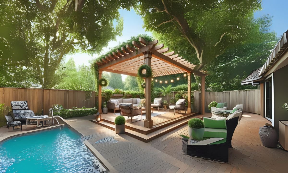 Deck with a Pergola
